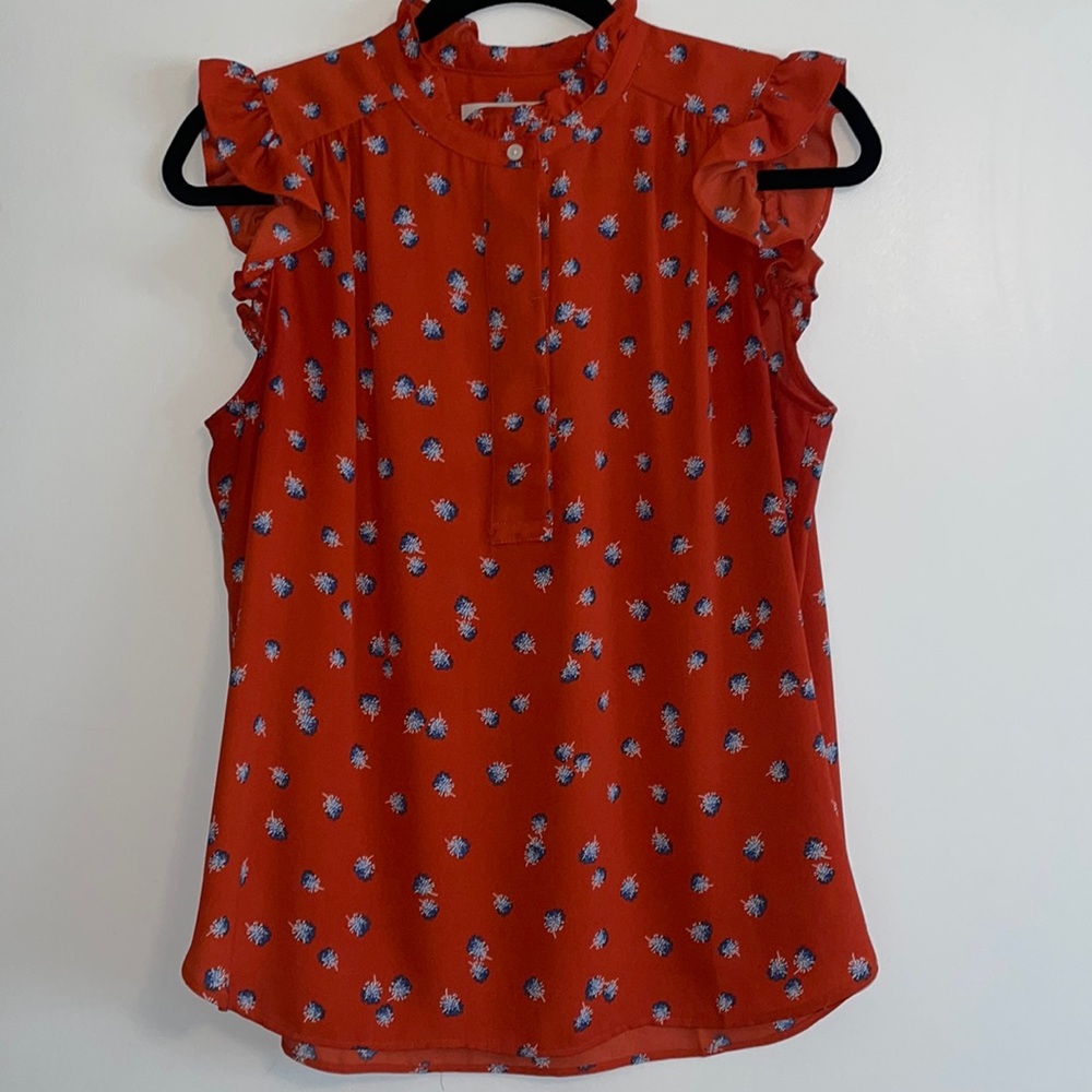 LOFT ruffled blouse.